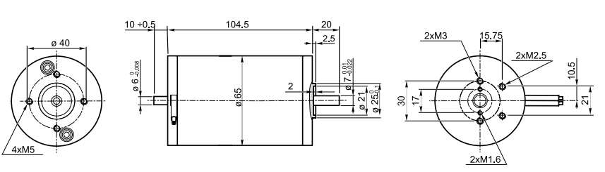 Moteur électrique 12V Transtecno EC035-120