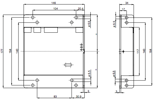 Encombrement PLN040